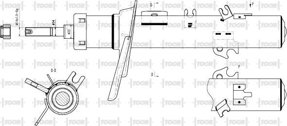 TOOR SG11330 - Amortisseur cwaw.fr