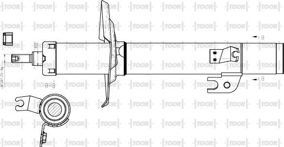 TOOR SG11371 - Amortisseur cwaw.fr