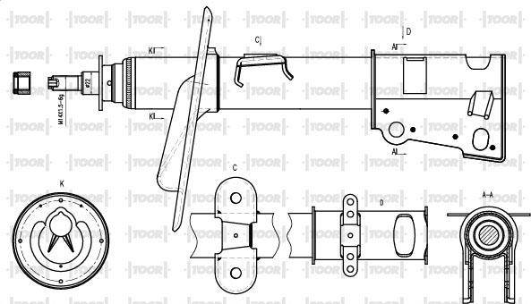 TOOR SG11260 - Amortisseur cwaw.fr