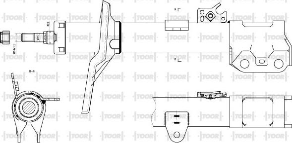 TOOR SG11761 - Amortisseur cwaw.fr