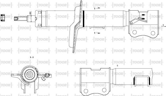 TOOR SG11731 - Amortisseur cwaw.fr