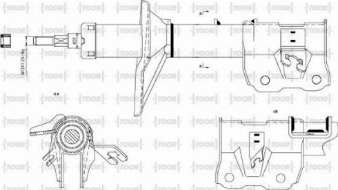 TOOR SG13950 - Amortisseur cwaw.fr