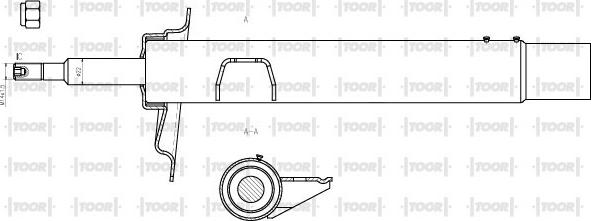 TOOR SG13981 - Amortisseur cwaw.fr