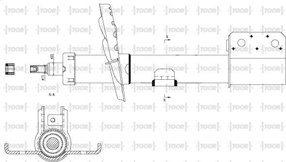 TOOR SG12460 - Amortisseur cwaw.fr