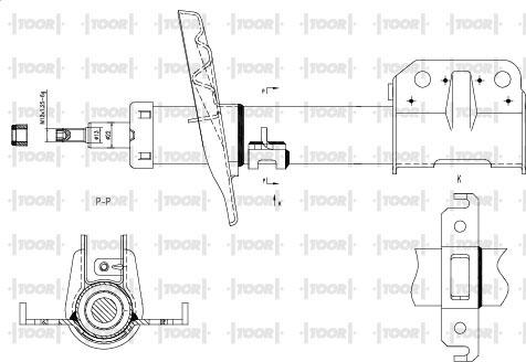 TOOR SG12410 - Amortisseur cwaw.fr