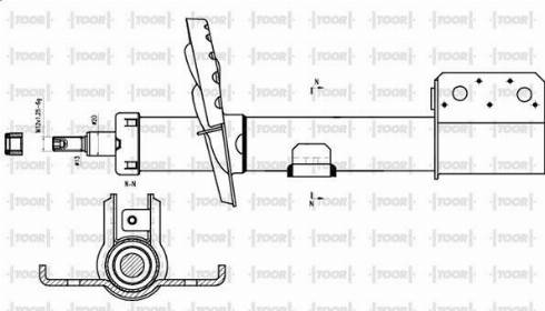 TOOR SG12530 - Amortisseur cwaw.fr