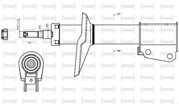 TOOR SG12570 - Amortisseur cwaw.fr