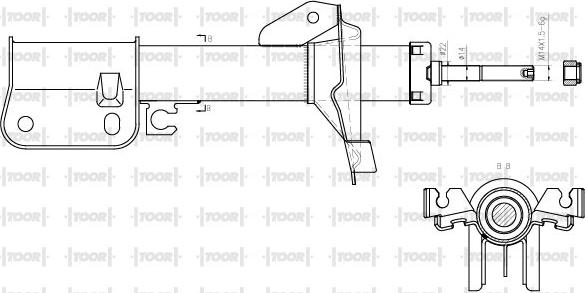 TOOR SG12190 - Amortisseur cwaw.fr