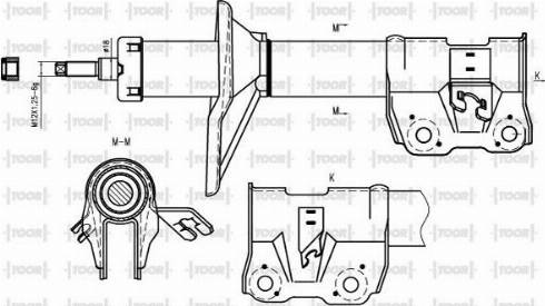 TOOR SO14140 - Amortisseur cwaw.fr