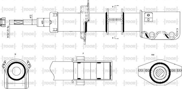 TOOR SO10180 - Amortisseur cwaw.fr