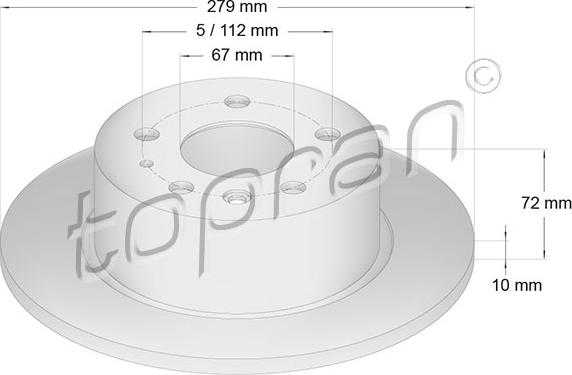 Topran 400 859 - Disque de frein cwaw.fr