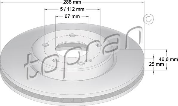 Topran 400 856 - Disque de frein cwaw.fr