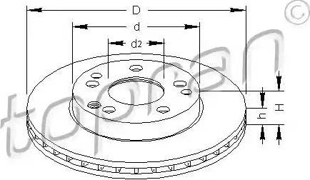 Topran 400 851 - Disque de frein cwaw.fr