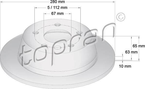 Topran 400 865 - Disque de frein cwaw.fr