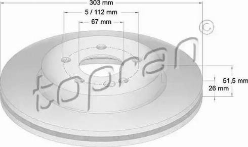 Topran 401 400 - Disque de frein cwaw.fr