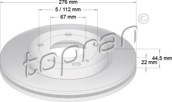 Topran 401 401 - Disque de frein cwaw.fr