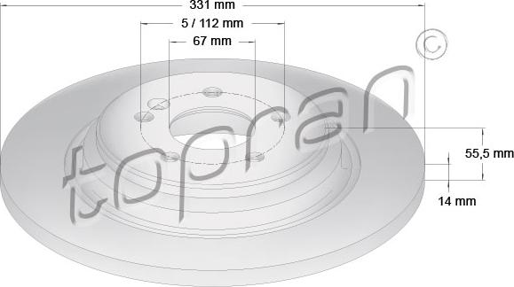 Topran 401 402 - Disque de frein cwaw.fr