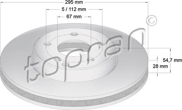 Topran 401 051 - Disque de frein cwaw.fr