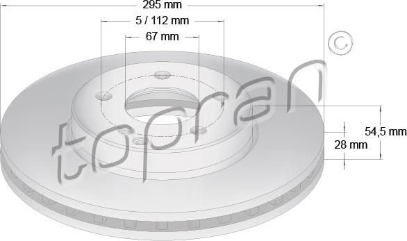 Topran 401 052 - Disque de frein cwaw.fr