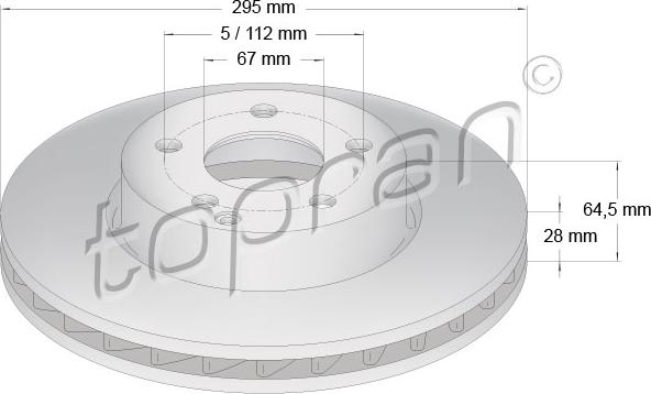 Topran 401 899 - Disque de frein cwaw.fr