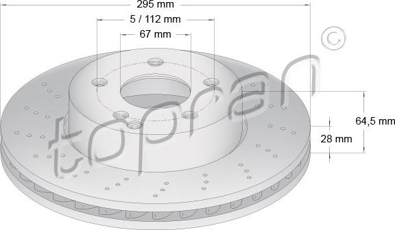 Topran 401 884 - Disque de frein cwaw.fr