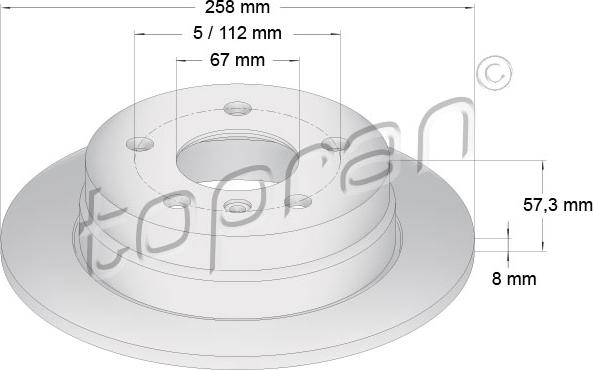 Topran 401 386 - Disque de frein cwaw.fr