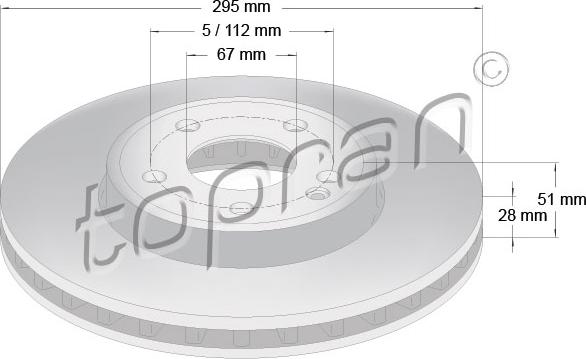 Topran 408 554 - Disque de frein cwaw.fr