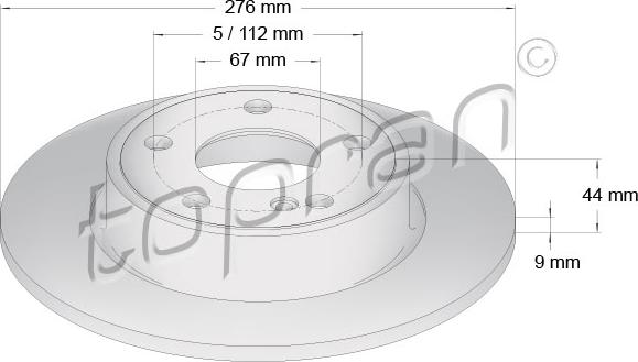 Topran 408 556 - Disque de frein cwaw.fr