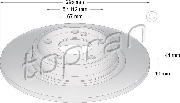 Topran 408 557 - Disque de frein cwaw.fr