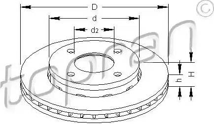 Topran 407 958 - Disque de frein cwaw.fr