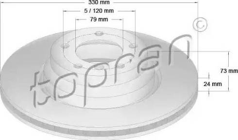 Topran 500 946 - Disque de frein cwaw.fr