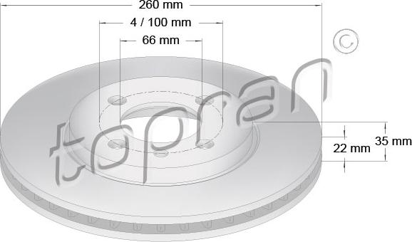 Topran 500 559 - Disque de frein cwaw.fr