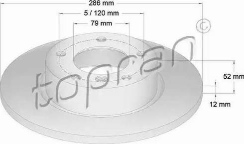 Topran 500 567 - Disque de frein cwaw.fr