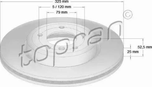 Topran 500 579 - Disque de frein cwaw.fr