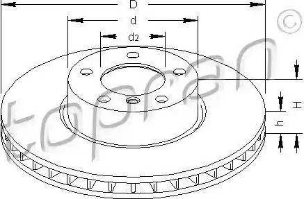 Topran 500 576 - Disque de frein cwaw.fr