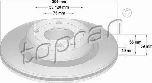 Topran 500 573 - Disque de frein cwaw.fr