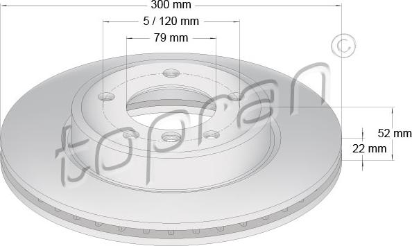 Topran 500 572 - Disque de frein cwaw.fr