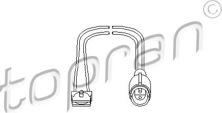 Topran 500 669 - Contact d'avertissement, usure des plaquettes de frein cwaw.fr