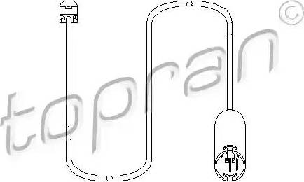 Topran 500 666 - Contact d'avertissement, usure des plaquettes de frein cwaw.fr