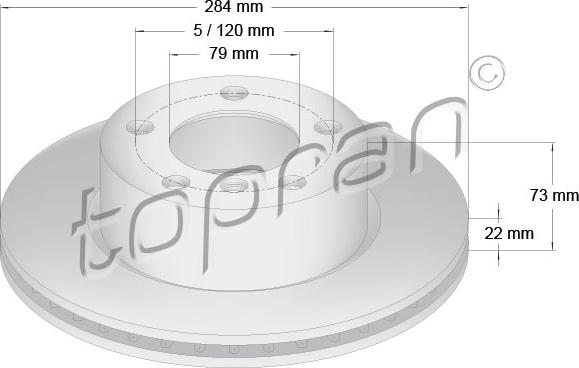 Topran 501 900 - Disque de frein cwaw.fr