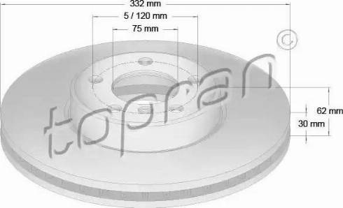 Topran 501 190 - Disque de frein cwaw.fr