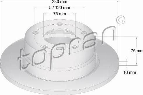 Topran 502 027 - Disque de frein cwaw.fr