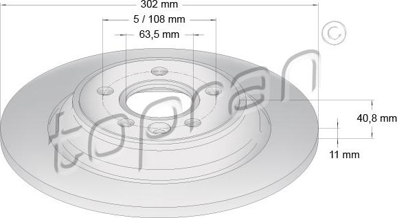 Topran 600 647 - Disque de frein cwaw.fr