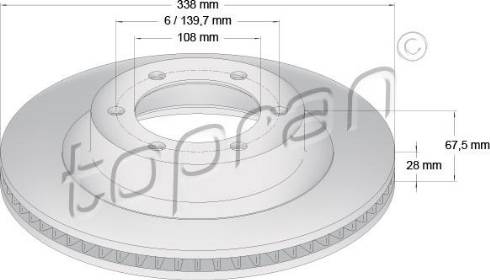 Topran 600 618 - Disque de frein cwaw.fr