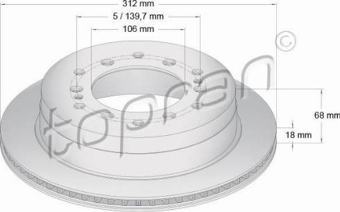 Topran 600 620 - Disque de frein cwaw.fr