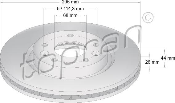 Topran 631 159 - Disque de frein cwaw.fr