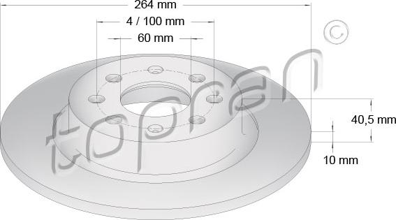 Topran 631 156 - Disque de frein cwaw.fr