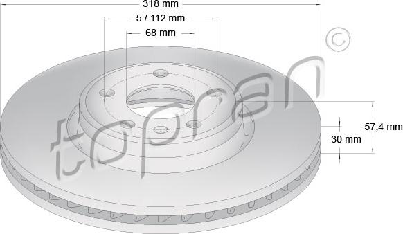 Topran 631 152 - Disque de frein cwaw.fr