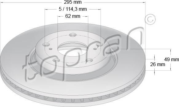 Topran 631 167 - Disque de frein cwaw.fr