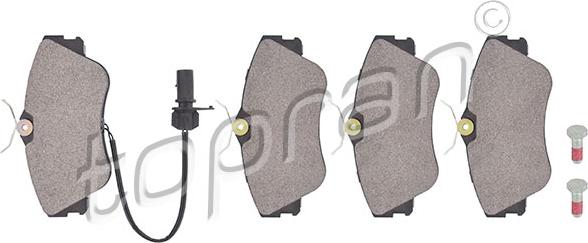 Topran 109 464 - Kit de plaquettes de frein, frein à disque cwaw.fr